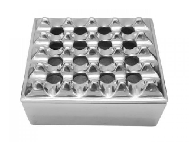 CENICERO REJILLA SET DE  2 PIEZAS GDE CENICEROS DE PEWTER
